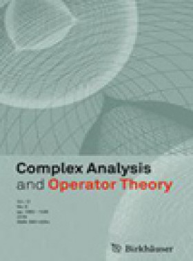 Complex Analysis And Operator Theory