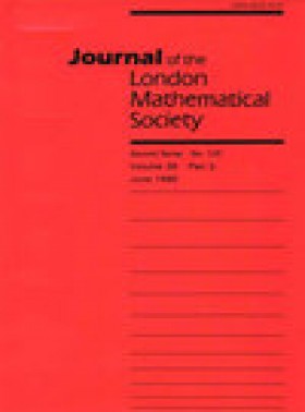 Journal Of The London Mathematical Society-second Series