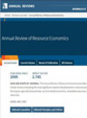 Annual Review Of Resource Economics_出版地区UNITED STATES_首页