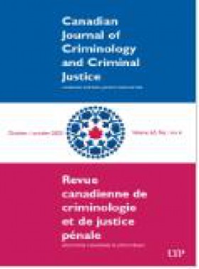 Canadian Journal Of Criminology And Criminal Justice