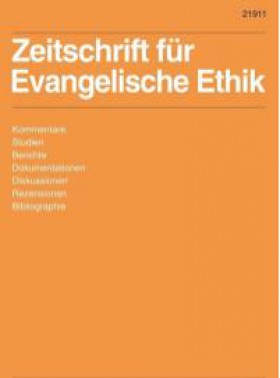 Zeitschrift Fur Evangelische Ethik