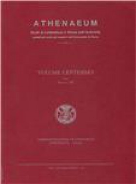 Athenaeum-studi Periodici Di Letteratura E Storia Dell Antichita