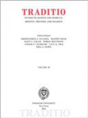 Traditio-studies In Ancient And Medieval History Thought And Religion