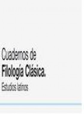 Cuadernos De Filologia Clasica-estudios Latinos