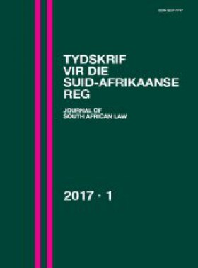 Tydskrif Vir Die Suid-afrikaanse Reg