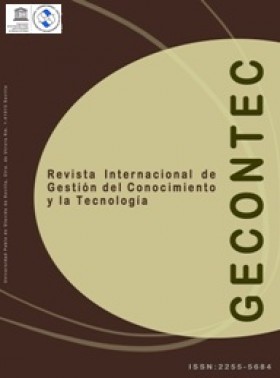 Gecontec-revista Internacional De Gestion Del Conocimiento Y La Tecnologia