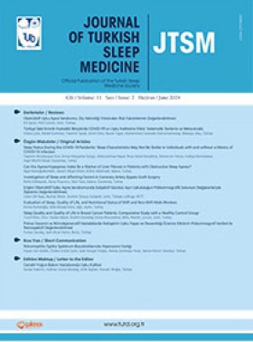 Journal Of Turkish Sleep Medicine-turk Uyku Tibbi Dergisi